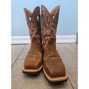Twisted X 12 Inch Western Work Boot Safety Toe Brown/Tan